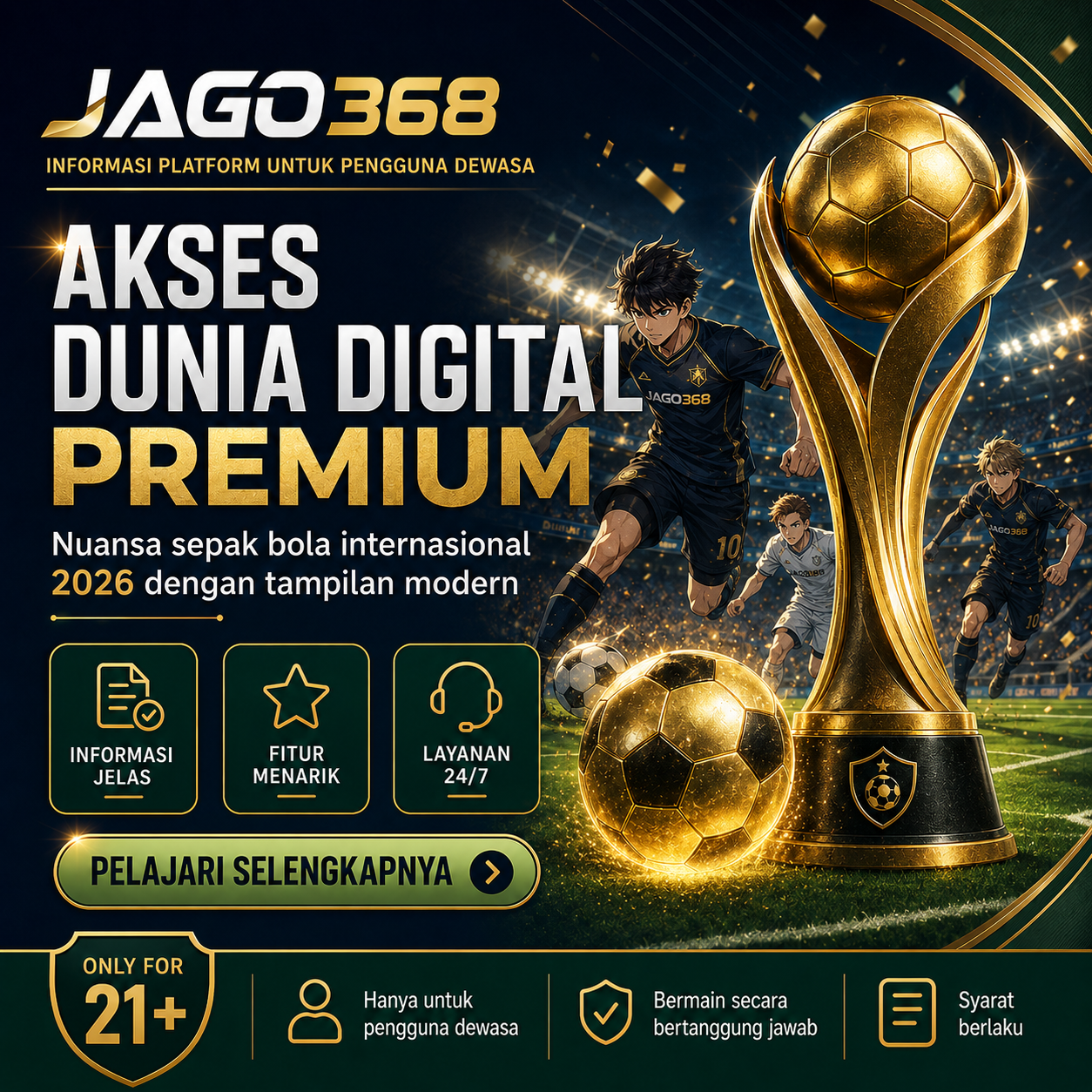 Banner JAGO368 tema sepak bola internasional 2026